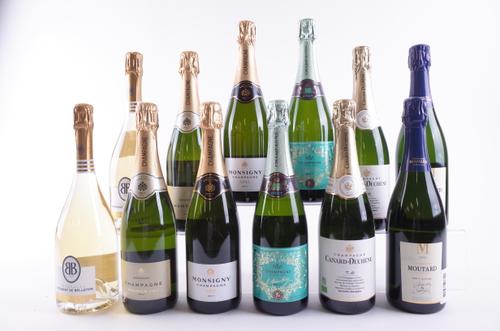 TWELVE BOTTLES CHAMPAGNE