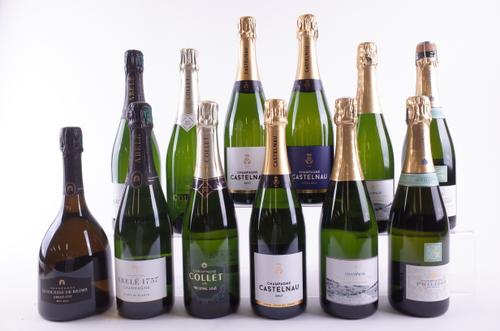TWELVE BOTTLES CHAMPAGNE