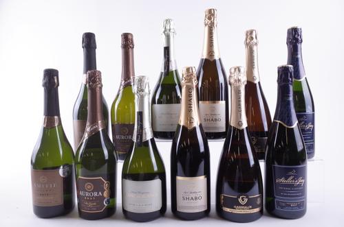 TWELVE BOTTLES SPARKLING WHITE WINE