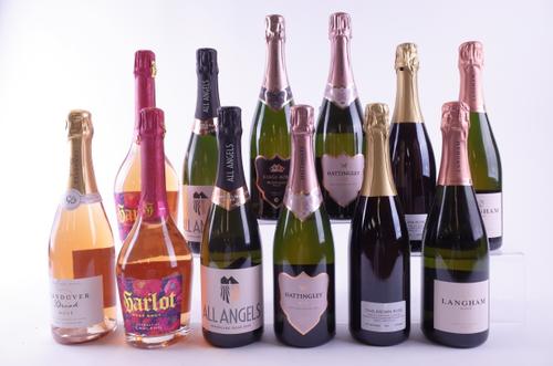 TWELVE BOTTLES ENGLISH SPARKLING ROSÉ WINE