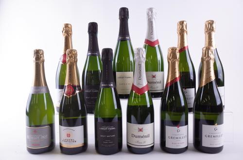 TWELVE BOTTLES CHAMPAGNE