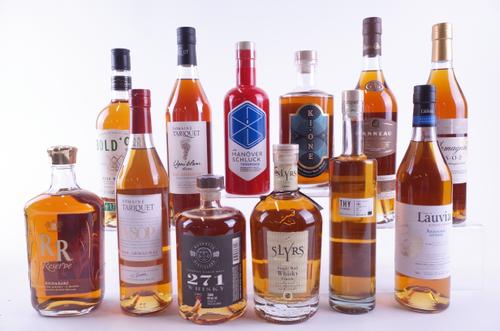 SEVEN BOTTLES WHISKY AND FIVE ARMAGNAC