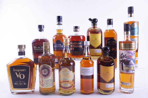 TWELVE BOTTLES WHISKY