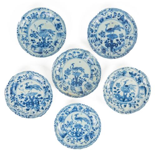 SIX CHINESE BLUE AND WHITE SAUCERS FROM THE CA MAU SHIPWRECK (6)
