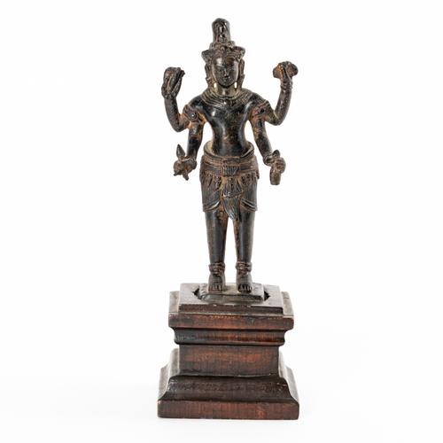 A KHMER BRONZE FIGURE OF PADMAPANI