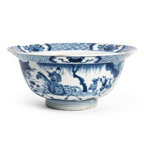 A CHINESE BLUE AND WHITE BOWL
