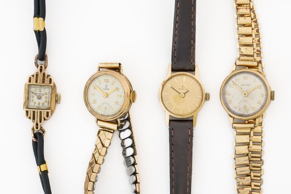 A GROUP OF FOUR LADY'S WRISTWATCHES (4)
