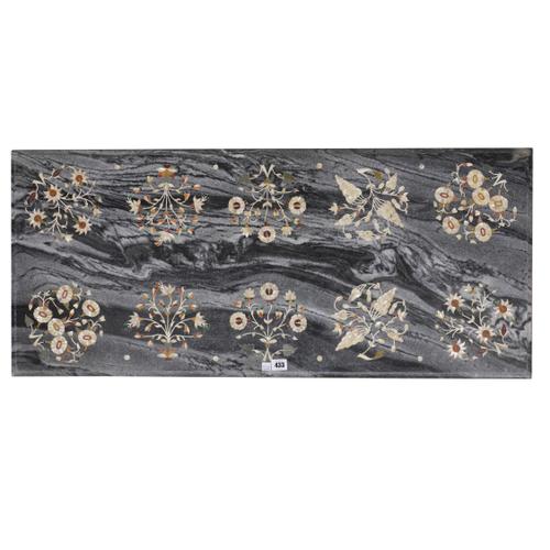 A MARBLE RECTANGULAR PANEL