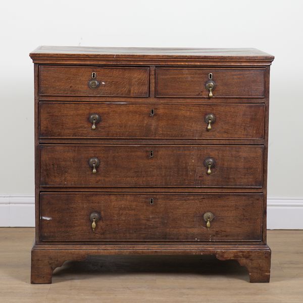 A MID 18TH CENTURY OAK CHEST