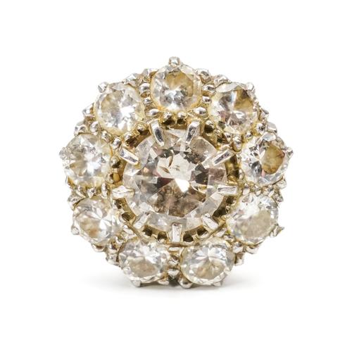 WITHDRAWN.  ONE DIAMOND CLUSTER EARRING