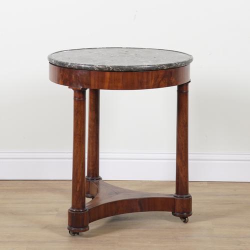 A CHARLES X CIRCULAR MARBLE-TOPPED GUERIDON