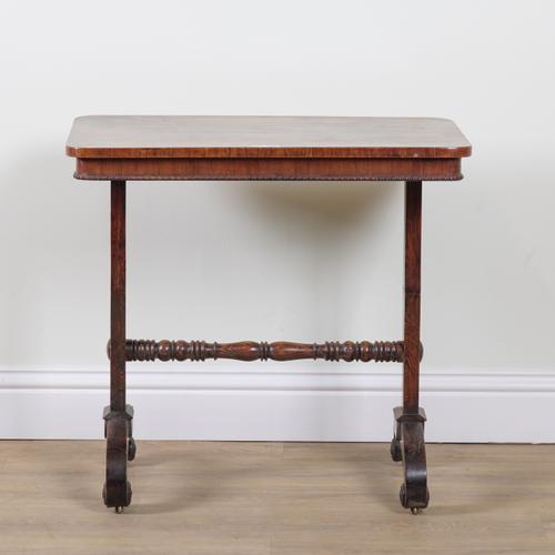 A WILLIAM IV ROSEWOOD OCCASIONAL TABLE