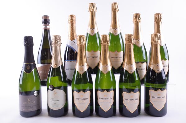 TWELVE BOTTLES ENGLISH SPARKLING WINE