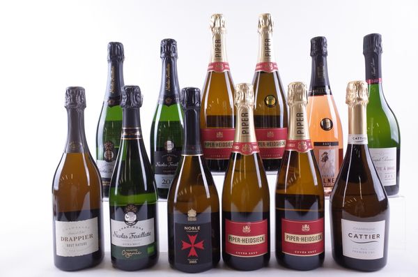 TWELVE BOTTLES CHAMPAGNE