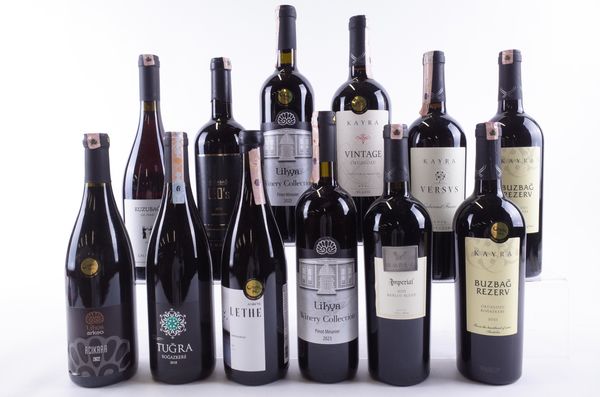 TWELVE BOTTLES TURKISH RED WINE