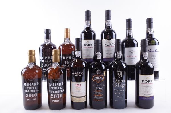 TWELVE BOTTLES PORT AND MADEIRA