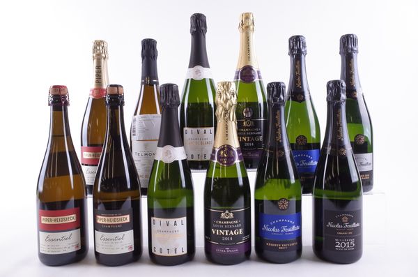 TWELVE BOTTLES CHAMPAGNE