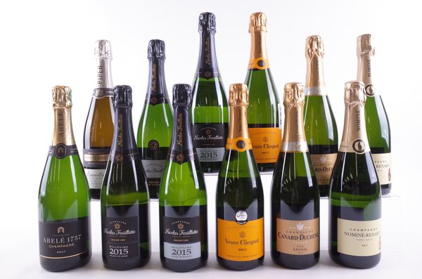 TWELVE BOTTLES CHAMPAGNE