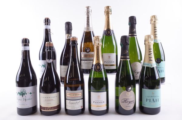 EIGHT BOTTLES CHAMPAGNE AND FOUR SPARKLING WINE