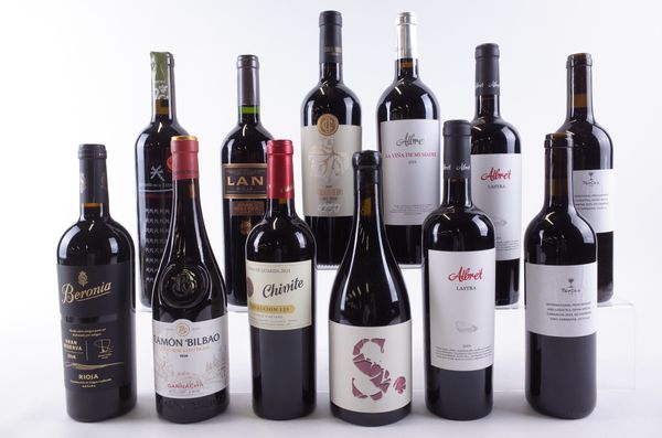 TWELVE BOTTLES SPANISH RED WINE