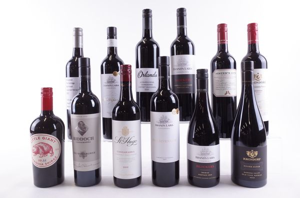 TWELVE BOTTLES AUSTRALIAN RED WINE