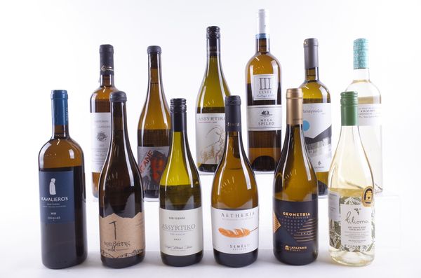 TWELVE BOTTLES GREEK WHITE WINE