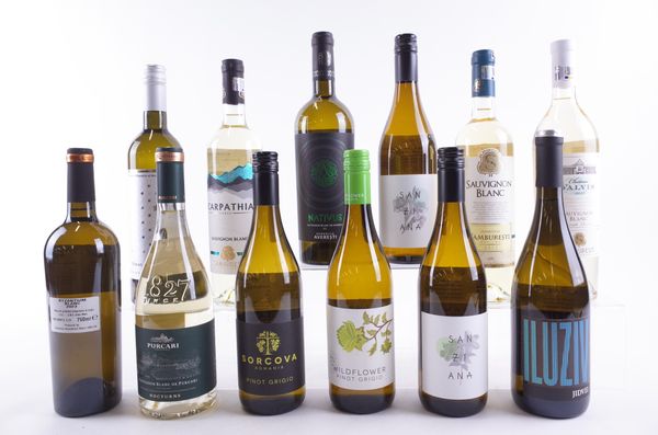 TWELVE BOTTLES ROMANIAN AND MOLDOVAN WHITE WINE