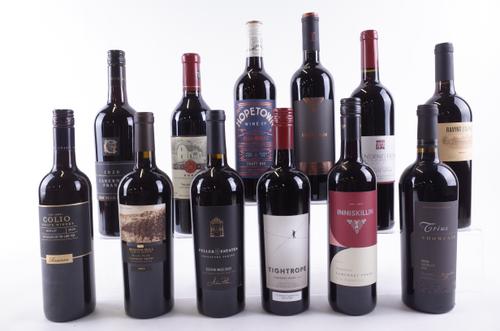 TWELVE BOTTLES CANADIAN RED WINE