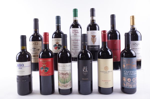 TWELVE BOTTLES ITALIAN RED WINE