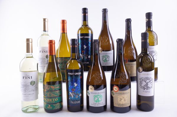 TWELVE BOTTLES ITALIAN WHITE WINE