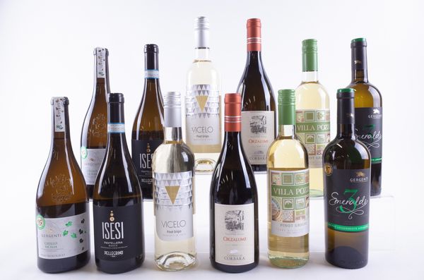 TWELVE BOTTLES ITALIAN WHITE WINE