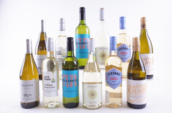 TWELVE BOTTLES ITALIAN WHITE WINE