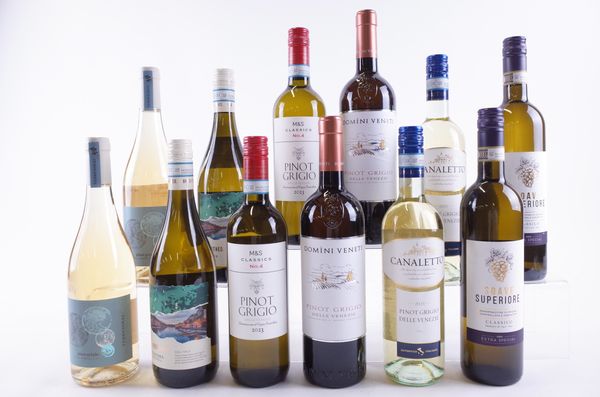 TWELVE BOTTLES ITALIAN WHITE WINE