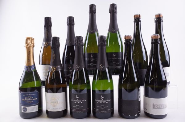 TWELVE BOTTLES ENGLISH SPARKLING WINE