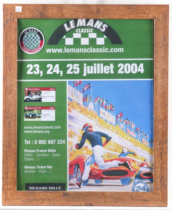 TWO FRAMED JAGUAR POSTERS (3)