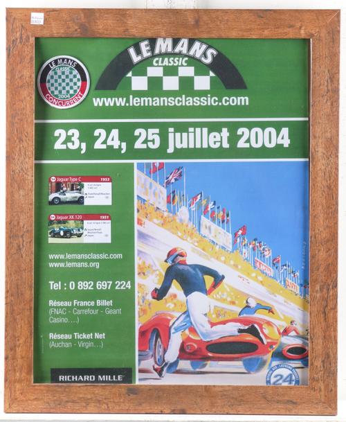 TWO FRAMED JAGUAR POSTERS (3)