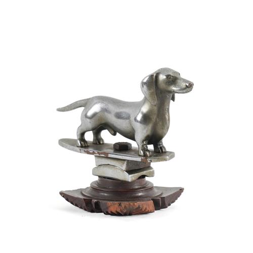 AN A.G. WARD DACHSHUND CAR MASCOT