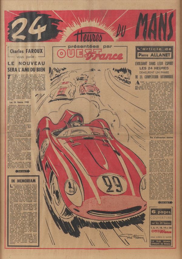 A FRENCH RACING POSTER 24 HEURES DU MANS BY GEO HAM (3)
