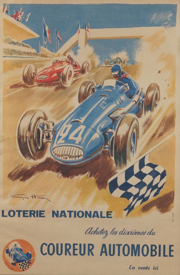GEORGES HAMEL 1900-1972: A COUREUR AUTOMOBILE POSTER