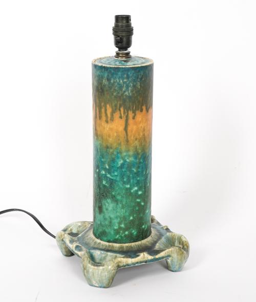 A RUSKIN POTTERY LAMP BASE