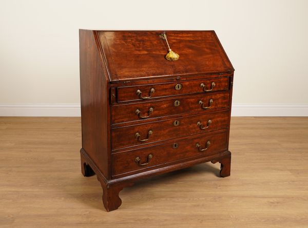 A GEORGE III MAHOGANY BUREAU