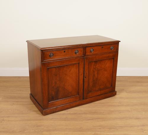 A 19TH CENTURY MAHOGANY SIDE CABINET