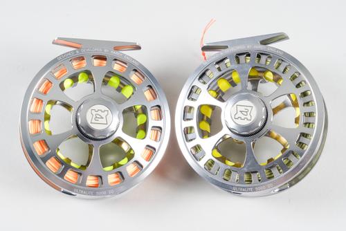 HARDY BROTHERS: TWO ULTRA LIGHT 5000DD FLY FISHING REELS (2)