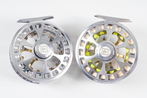 HARDY BROTHERS: TWO ULTRA LIGHT 5000DD FLY FISHING REELS (2)