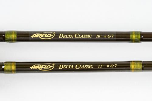 AIRFLO: A PAIR OF DELTA CLASSICS 10’ AND 11’ FLY RODS (2)