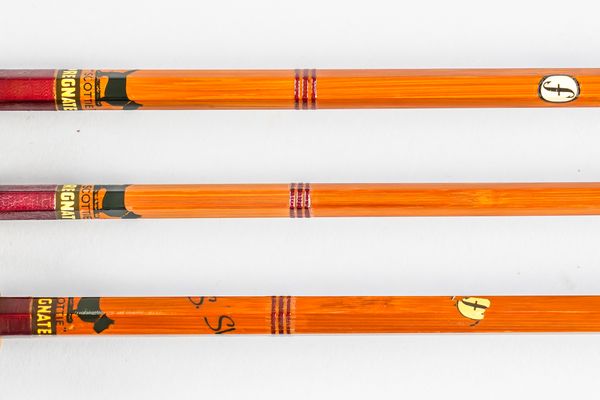 J.S SHARPE OF ABERDEEN: A SPLICED SPLIT CANE FLY ROD (3)