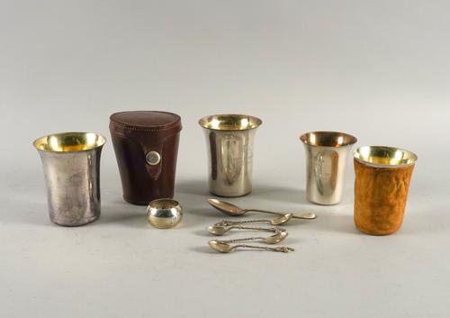 A GROUP OF FOREIGN AND PLATED WARES, MOSTLY INDIAN