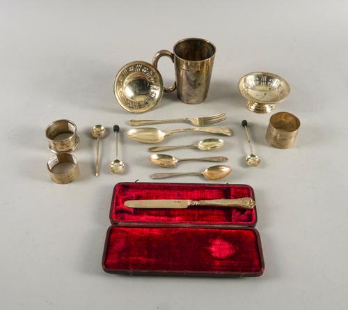 A GROUP OF SILVER (15)