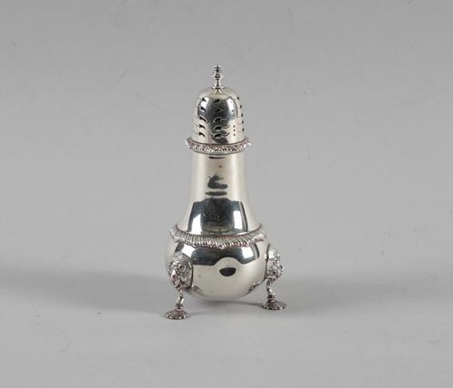A SILVER SUGAR CASTER