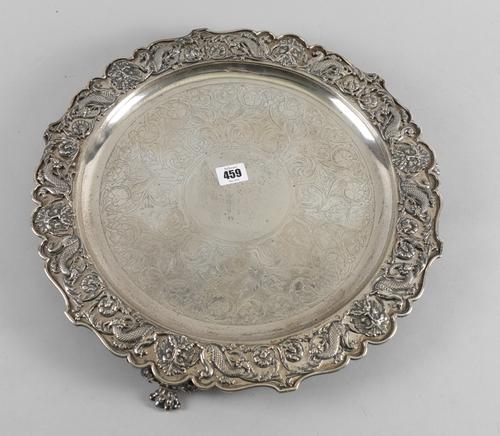 A VICTORIAN SCOTTISH SILVER SALVER